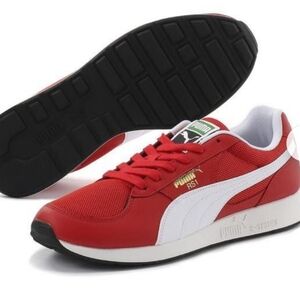 Puma RS 1 OG  Red Leather/Mesh Retro Running Shoes Trainers, men's 11, like new